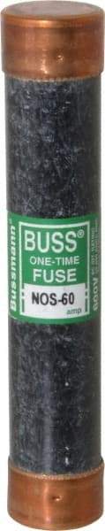 Cooper Bussmann - 600 VAC, 60 Amp, Fast-Acting General Purpose Fuse - Fuse Holder Mount, 5-1/2" OAL, 50 at AC/DC kA Rating, 1-1/16" Diam - Top Tool & Supply