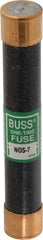 Cooper Bussmann - 600 VAC, 7 Amp, Fast-Acting General Purpose Fuse - Fuse Holder Mount, 127mm OAL, 50 at AC/DC kA Rating, 13/16" Diam - Top Tool & Supply