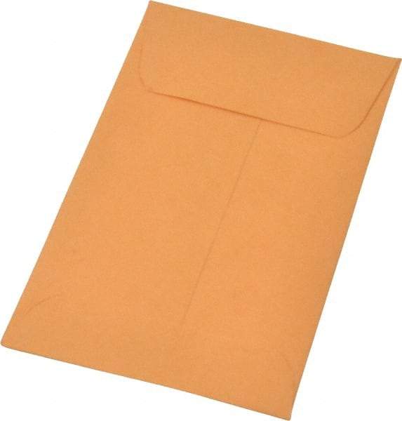 Quality Park - 4-1/4" Long x 2-1/2" Wide Gummed Flap Kraft Coin Envelope - 20 Lb Paper Weight - Top Tool & Supply