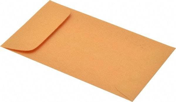 Quality Park - 4-1/4" Long x 2-1/2" Wide Gummed Flap Kraft Coin Envelope - 28 Lb Paper Weight - Top Tool & Supply