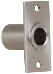 Gibraltar - 5/16" Pin Diam, #6-32 Mounting Hole, Rectangle Flange, Stainless Steel Quick Release Pin Receptacle - 1" Between Mount Hole Center, 0.783" Depth, 15/32" Diam, Grade 303 - Top Tool & Supply