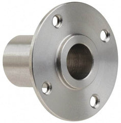 Gibraltar - 3/8" Pin Diam, #6-32 Mounting Hole, Round Flange, Stainless Steel Quick Release Pin Receptacle - 1" Between Mount Hole Center, 0.913" Depth, 9/16" Diam, Grade 303 - Top Tool & Supply