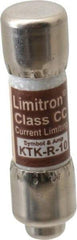 Cooper Bussmann - 600 VAC, 10 Amp, Fast-Acting General Purpose Fuse - Fuse Holder Mount, 1-1/2" OAL, 200 at AC (RMS) kA Rating, 13/32" Diam - Top Tool & Supply