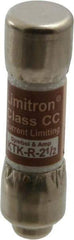 Cooper Bussmann - 600 VAC, 2.5 Amp, Fast-Acting General Purpose Fuse - Fuse Holder Mount, 1-1/2" OAL, 200 at AC (RMS) kA Rating, 13/32" Diam - Top Tool & Supply