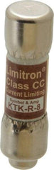 Cooper Bussmann - 600 VAC, 8 Amp, Fast-Acting General Purpose Fuse - Fuse Holder Mount, 1-1/2" OAL, 200 at AC (RMS) kA Rating, 13/32" Diam - Top Tool & Supply