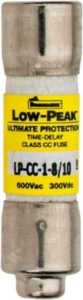 Cooper Bussmann - 300 VDC, 600 VAC, 1.8 Amp, Time Delay General Purpose Fuse - Fuse Holder Mount, 1-1/2" OAL, 20 at DC, 200 at AC (RMS) kA Rating, 13/32" Diam - Top Tool & Supply