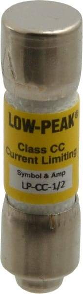 Cooper Bussmann - 300 VDC, 600 VAC, 0.5 Amp, Time Delay General Purpose Fuse - Fuse Holder Mount, 1-1/2" OAL, 20 at DC, 200 at AC (RMS) kA Rating, 13/32" Diam - Top Tool & Supply