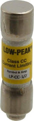 Cooper Bussmann - 300 VDC, 600 VAC, 0.5 Amp, Time Delay General Purpose Fuse - Fuse Holder Mount, 1-1/2" OAL, 20 at DC, 200 at AC (RMS) kA Rating, 13/32" Diam - Top Tool & Supply