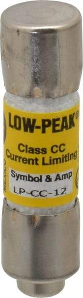 Cooper Bussmann - 150 VDC, 600 VAC, 12 Amp, Time Delay General Purpose Fuse - Fuse Holder Mount, 1-1/2" OAL, 20 at DC, 200 at AC (RMS) kA Rating, 13/32" Diam - Top Tool & Supply