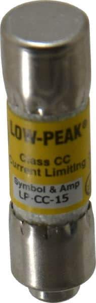 Cooper Bussmann - 150 VDC, 600 VAC, 15 Amp, Time Delay General Purpose Fuse - Fuse Holder Mount, 1-1/2" OAL, 20 at DC, 200 at AC (RMS) kA Rating, 13/32" Diam - Top Tool & Supply