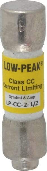 Cooper Bussmann - 300 VDC, 600 VAC, 2.5 Amp, Time Delay General Purpose Fuse - Fuse Holder Mount, 1-1/2" OAL, 20 at DC, 200 at AC (RMS) kA Rating, 13/32" Diam - Top Tool & Supply