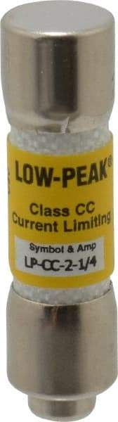 Cooper Bussmann - 300 VDC, 600 VAC, 2.25 Amp, Time Delay General Purpose Fuse - Fuse Holder Mount, 1-1/2" OAL, 20 at DC, 200 at AC (RMS) kA Rating, 13/32" Diam - Top Tool & Supply