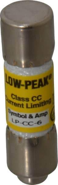 Cooper Bussmann - 150 VDC, 600 VAC, 6 Amp, Time Delay General Purpose Fuse - Fuse Holder Mount, 1-1/2" OAL, 20 at DC, 200 at AC (RMS) kA Rating, 13/32" Diam - Top Tool & Supply