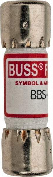 Cooper Bussmann - 600 VAC, 0.4 Amp, Fast-Acting General Purpose Fuse - Fuse Holder Mount, 1-3/8" OAL, 10 at AC kA Rating, 13/32" Diam - Top Tool & Supply