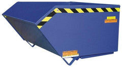 Vestil - 6,000 Lb Load Capacity, 1 Cu Yd, Steel Self-Dumping Hopper - 48-11/16" Wide x 51-1/4" Long x 28-1/4" High, Blue - Top Tool & Supply