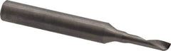 Onsrud - 1/8" Cutting Diam x 1/2" Length of Cut, 1 Flute, Upcut Spiral Router Bit - Uncoated, Right Hand Cut, Solid Carbide, 2" OAL x 1/4" Shank Diam, Single Edge, 22° Helix Angle - Top Tool & Supply