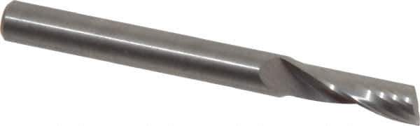 Onsrud - 1/4" Cutting Diam x 3/4" Length of Cut, 1 Flute, Upcut Spiral Router Bit - Uncoated, Right Hand Cut, Solid Carbide, 2-1/2" OAL x 1/4" Shank Diam, Single Edge, 22° Helix Angle - Top Tool & Supply