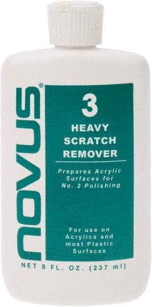 Novus - 8 Ounce Bottle Scratch Remover for Plastic - Heavy Scratch Remover - Top Tool & Supply