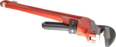 Ridgid - 18" Steel End Pipe Wrench - 2-1/2" Pipe Capacity - Top Tool & Supply