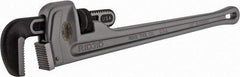 Ridgid - 24" Aluminum Straight Pipe Wrench - 3" Pipe Capacity - Top Tool & Supply