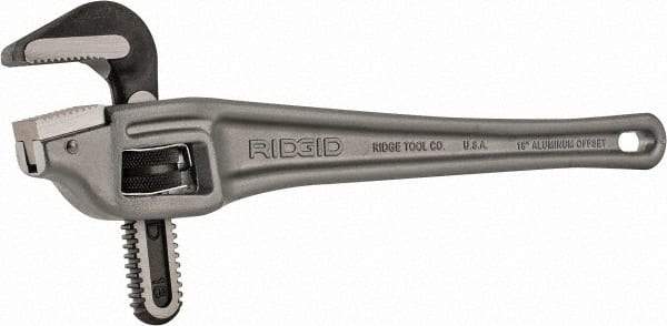 Ridgid - 18" Aluminum Offset Pipe Wrench - 2-1/2" Pipe Capacity - Top Tool & Supply