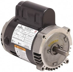 US Motors - 1/3 hp, ODP Enclosure, Manual Thermal Protection, 1,625 RPM, 115 Volt, 60/50 Hz, Single Phase Permanent Split Capacitor (PSC) Motor - Size 56 Frame, Cradle Mount, 1 Speed, Ball Bearings, 3.9/4.2 Full Load Amps, B Class Insulation, Reversible - Top Tool & Supply