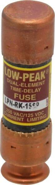 Cooper Bussmann - 125 VDC, 250 VAC, 15 Amp, Time Delay General Purpose Fuse - Fuse Holder Mount, 50.8mm OAL, 100 at DC, 300 at AC (RMS) kA Rating, 9/16" Diam - Top Tool & Supply