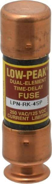 Cooper Bussmann - 125 VDC, 250 VAC, 4 Amp, Time Delay General Purpose Fuse - Fuse Holder Mount, 50.8mm OAL, 100 at DC, 300 at AC (RMS) kA Rating, 9/16" Diam - Top Tool & Supply