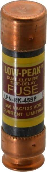 Cooper Bussmann - 125 VDC, 250 VAC, 45 Amp, Time Delay General Purpose Fuse - Fuse Holder Mount, 76.2mm OAL, 100 at DC, 300 at AC (RMS) kA Rating, 13/16" Diam - Top Tool & Supply