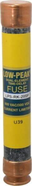 Cooper Bussmann - 300 VDC, 600 VAC, 20 Amp, Time Delay General Purpose Fuse - Fuse Holder Mount, 127mm OAL, 100 at DC, 300 at AC (RMS) kA Rating, 13/16" Diam - Top Tool & Supply