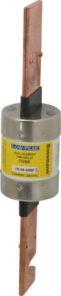 Cooper Bussmann - 300 VDC, 600 VAC, 400 Amp, Time Delay General Purpose Fuse - Bolt-on Mount, 11-5/8" OAL, 100 at DC, 300 at AC (RMS) kA Rating, 2-9/16" Diam - Top Tool & Supply