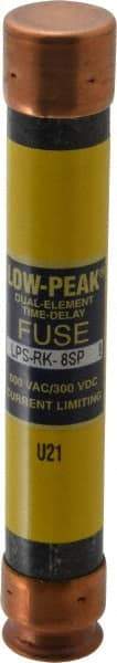 Cooper Bussmann - 300 VDC, 600 VAC, 8 Amp, Time Delay General Purpose Fuse - Fuse Holder Mount, 127mm OAL, 100 at DC, 300 at AC (RMS) kA Rating, 13/16" Diam - Top Tool & Supply