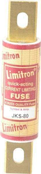 Cooper Bussmann - 600 VAC, 80 Amp, Fast-Acting General Purpose Fuse - Bolt-on Mount, 4-5/8" OAL, 200 (RMS) kA Rating, 1-1/8" Diam - Top Tool & Supply