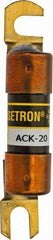 Cooper Bussmann - 20 Amp Time Delay Fast-Acting Forklift & Truck Fuse - 125VAC, 125VDC, 3.07" Long x 0.5" Wide, Littelfuse CCK020, Bussman ACK-20, Ferraz Shawmut ACK120 - Top Tool & Supply