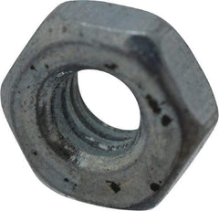 Value Collection - M2.5x0.45 Steel Right Hand Hex Nut - 4mm Across Flats, 1.6mm High, Zinc-Plated Finish - Top Tool & Supply