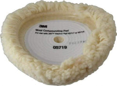 3M - 9" Diam Wool Bonnet Pad - Wool - Top Tool & Supply