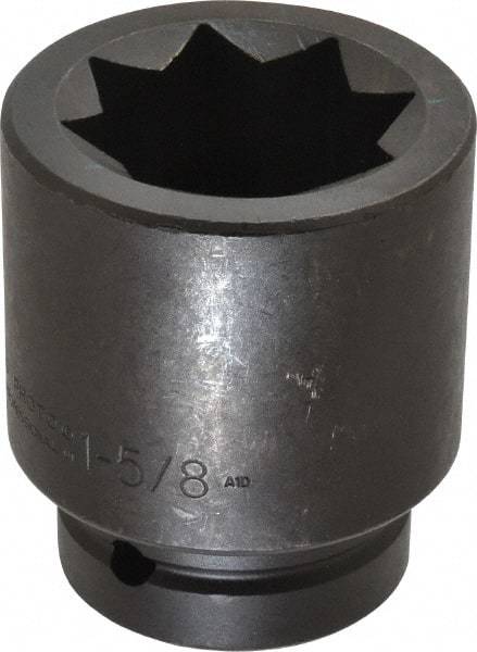 Proto - 1" Drive 1-5/8" Impact Socket - 8 Points, 3-1/2" OAL - Top Tool & Supply