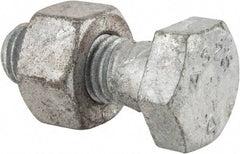 Value Collection - 5/8-11 Thread, 1-3/4" Length Under Head, Steel Hex Head Bolt - Hot Dipped Galvanized Coated, UNC Thread, ASTM A325 - Top Tool & Supply