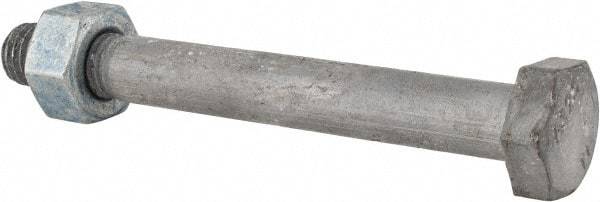 Value Collection - 5/8-11 Thread, 5-1/2" Length Under Head, Steel Hex Head Bolt - Hot Dipped Galvanized Coated, UNC Thread, ASTM A325 - Top Tool & Supply