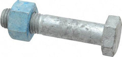 Value Collection - 3/4-10 Thread, 3-3/4" Length Under Head, Steel Hex Head Bolt - Hot Dipped Galvanized Coated, UNC Thread, ASTM A325 - Top Tool & Supply