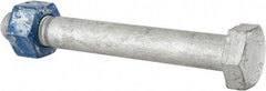 Value Collection - 3/4-10 Thread, 6" Length Under Head, Steel Hex Head Bolt - Hot Dipped Galvanized Coated, UNC Thread, ASTM A325 - Top Tool & Supply