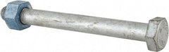 Value Collection - 3/4-10 Thread, 7-1/2" Length Under Head, Steel Hex Head Bolt - Hot Dipped Galvanized Coated, UNC Thread, ASTM A325 - Top Tool & Supply