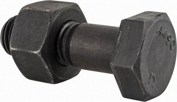 Value Collection - 3/4-10 Thread, 2-1/2" Length Under Head, Steel Hex Head Bolt - Uncoated, UNC Thread, ASTM A490 - Top Tool & Supply