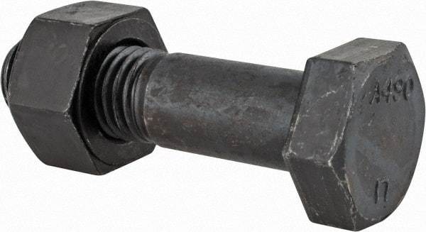 Value Collection - 3/4-10 Thread, 3" Length Under Head, Steel Hex Head Bolt - Uncoated, UNC Thread, ASTM A490 - Top Tool & Supply