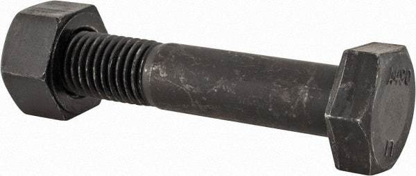 Value Collection - 3/4-10 Thread, 3-3/4" Length Under Head, Steel Hex Head Bolt - Uncoated, UNC Thread, ASTM A490 - Top Tool & Supply