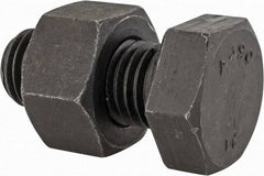 Value Collection - 7/8-9 Thread, 2" Length Under Head, Steel Hex Head Bolt - Uncoated, UNC Thread, ASTM A490 - Top Tool & Supply