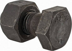 Value Collection - 7/8-9 Thread, 2-1/4" Length Under Head, Steel Hex Head Bolt - Uncoated, UNC Thread, ASTM A490 - Top Tool & Supply