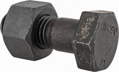 Value Collection - 7/8-9 Thread, 2-1/2" Length Under Head, Steel Hex Head Bolt - Uncoated, UNC Thread, ASTM A490 - Top Tool & Supply