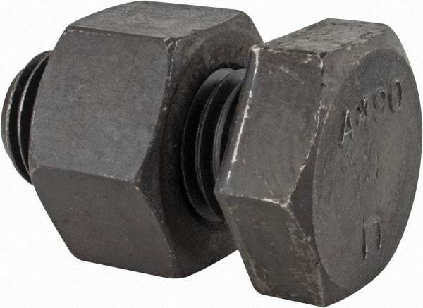 Value Collection - 1-8 Thread, 2" Length Under Head, Steel Hex Head Bolt - Uncoated, UNC Thread, ASTM A490 - Top Tool & Supply