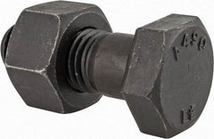 Value Collection - 1-8 Thread, 2-3/4" Length Under Head, Steel Hex Head Bolt - Uncoated, UNC Thread, ASTM A490 - Top Tool & Supply